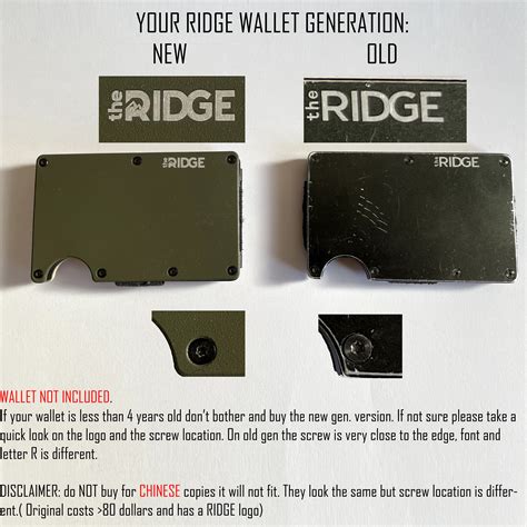 custom ridge wallet plates|replacement plates for ridge wallet.